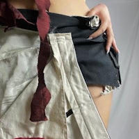 a mannequin wearing a skirt and a shirt